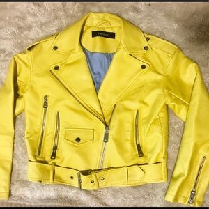 Zara Faux leather biker jacket - New